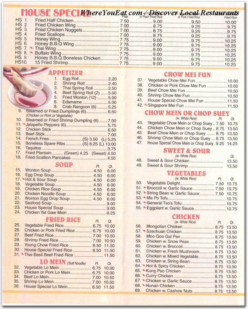 menu image