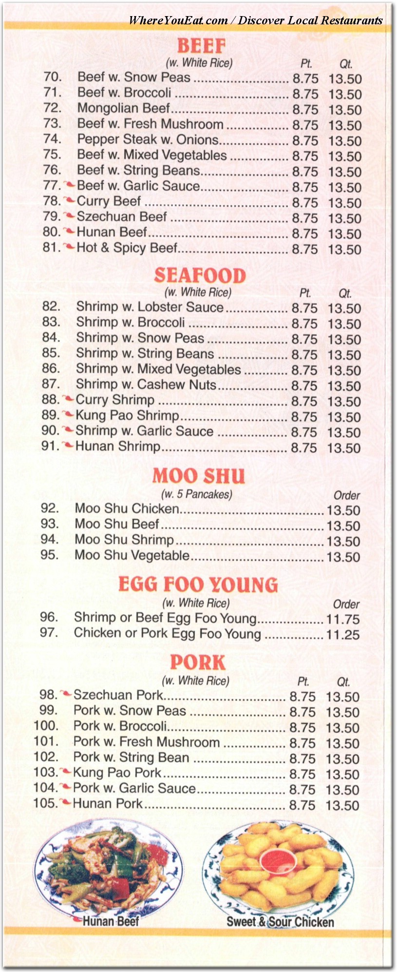 menu image