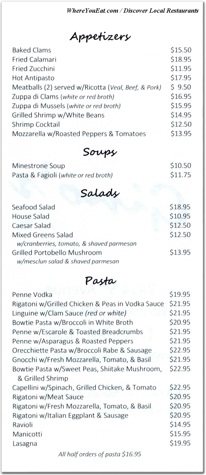 menu image