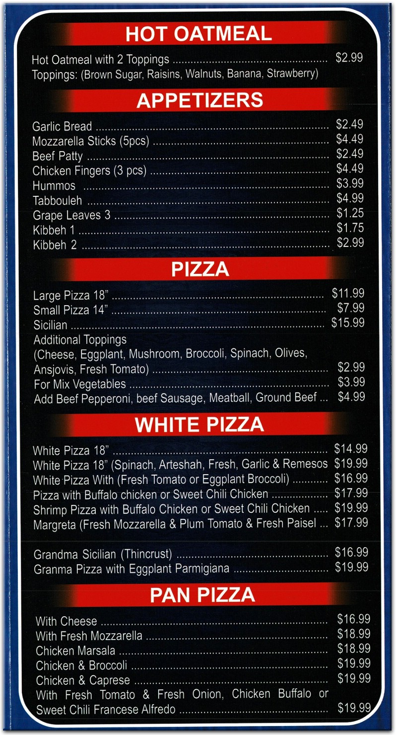 menu image