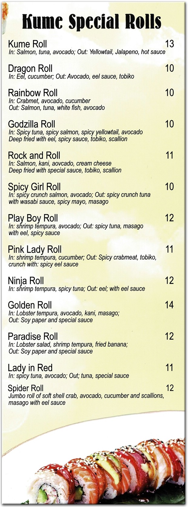 menu image