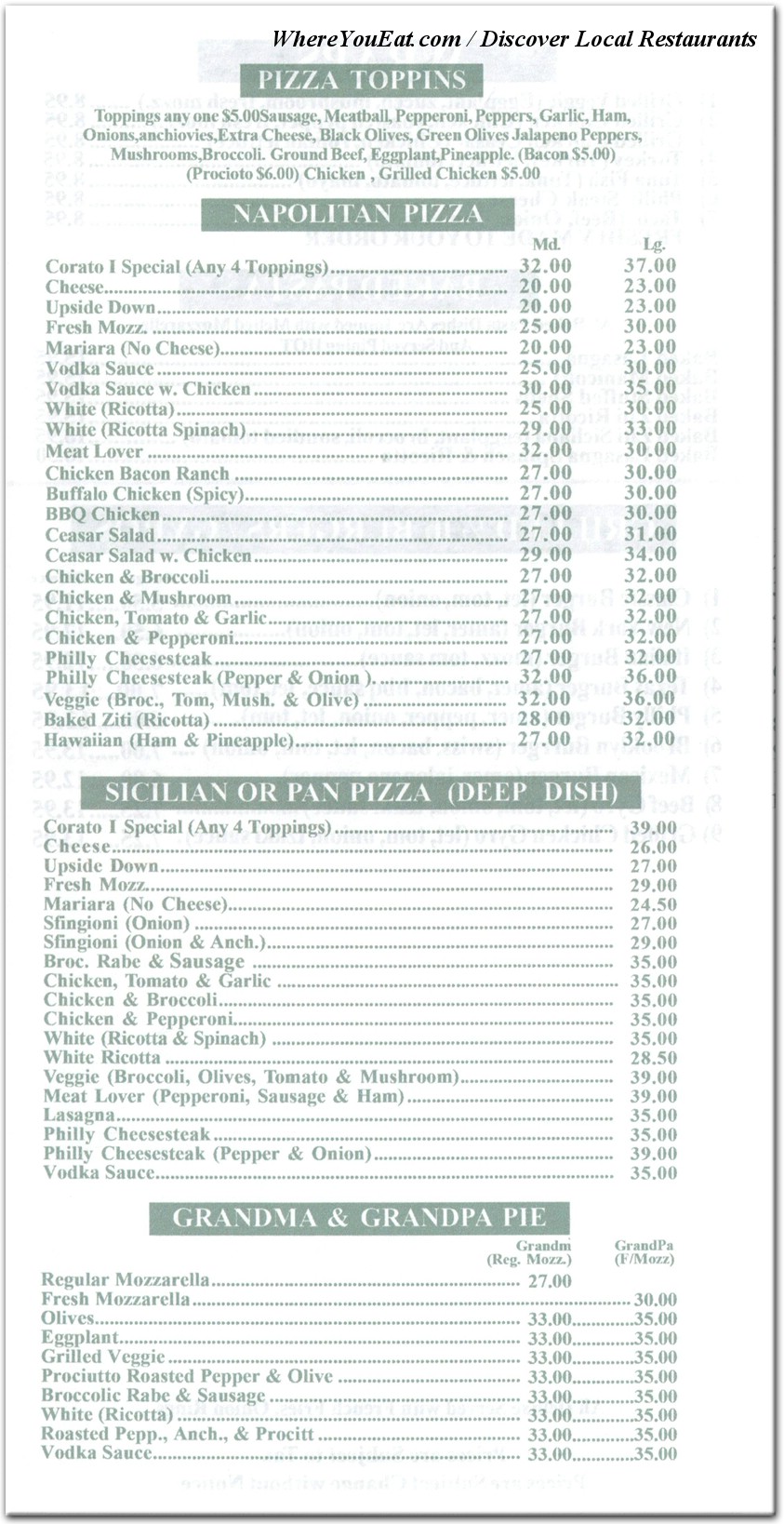 menu image