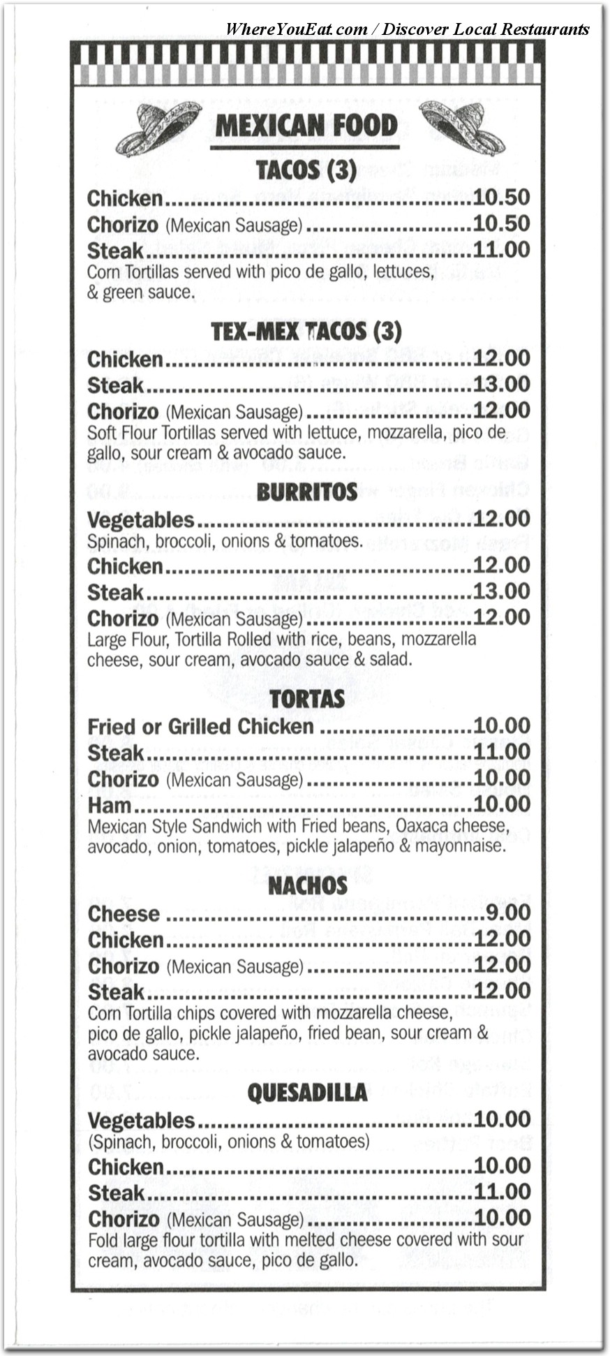 menu image