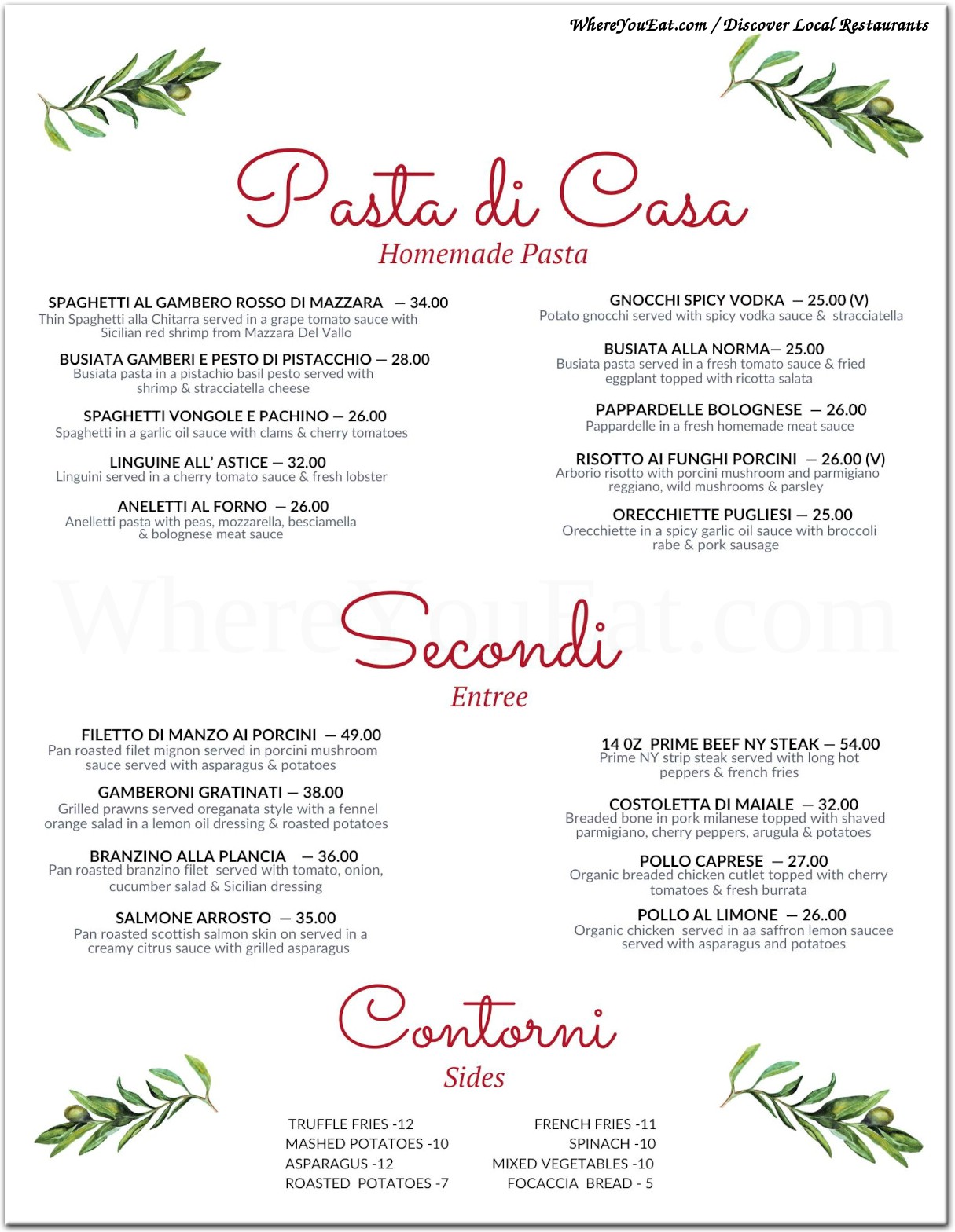 menu image
