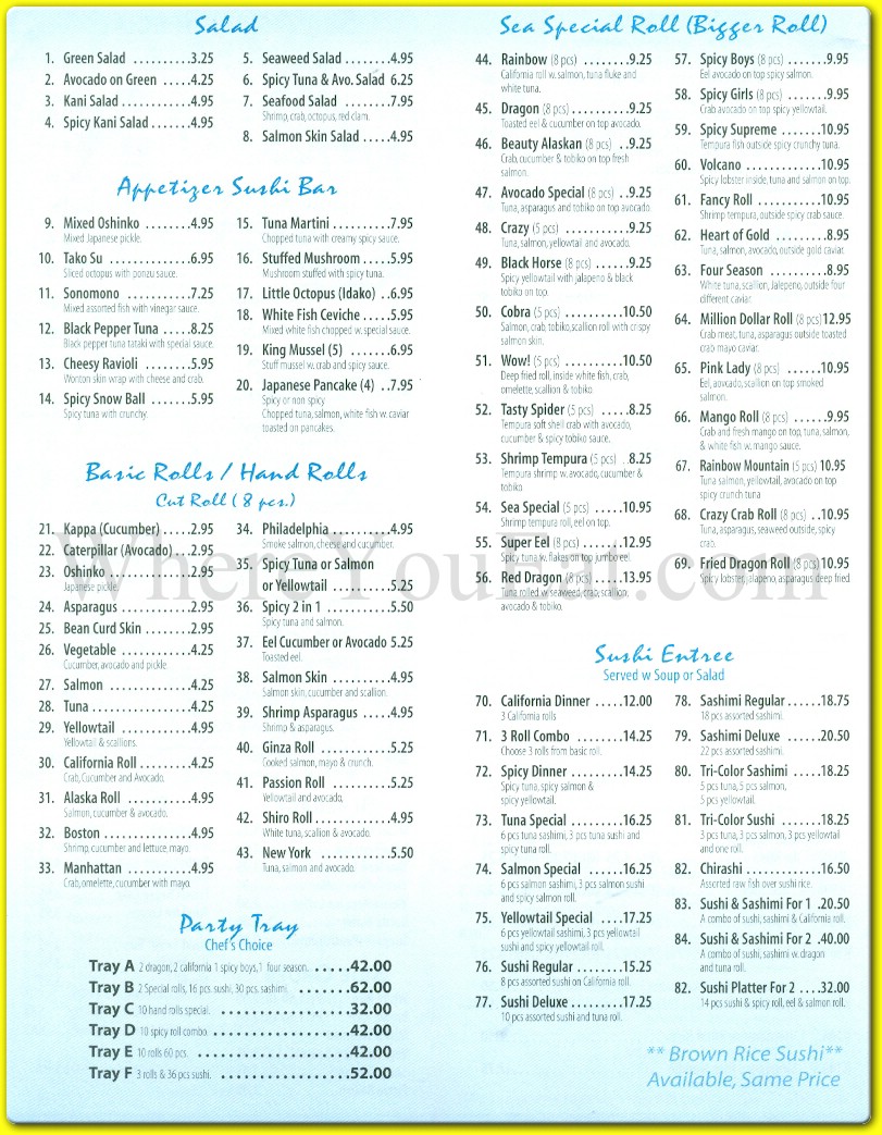 menu image