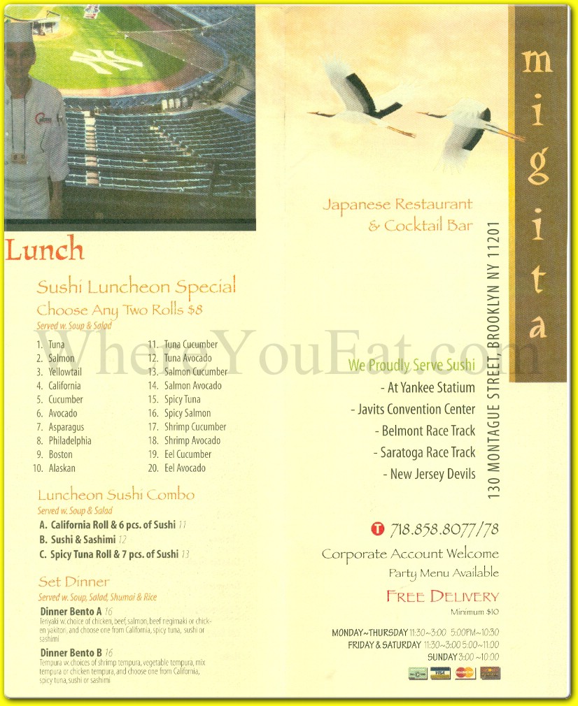 menu image