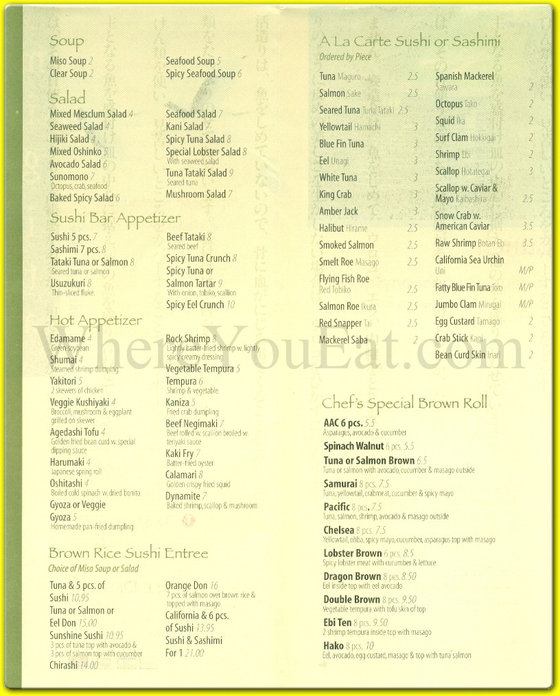 menu image