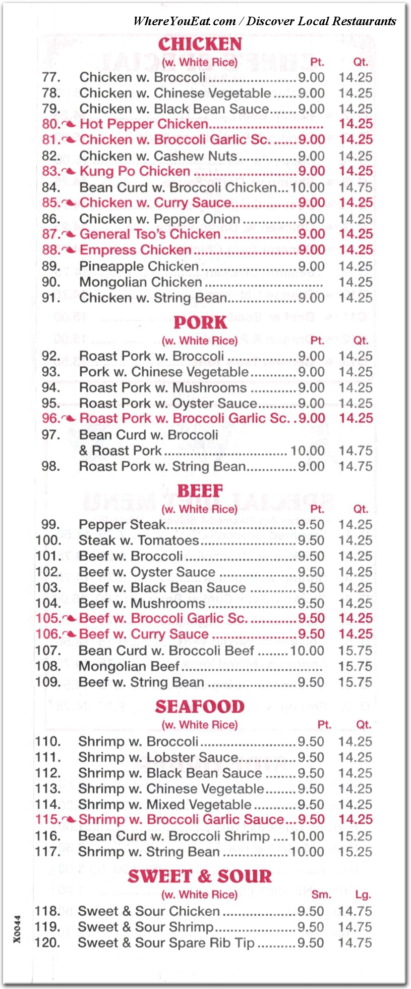 menu image