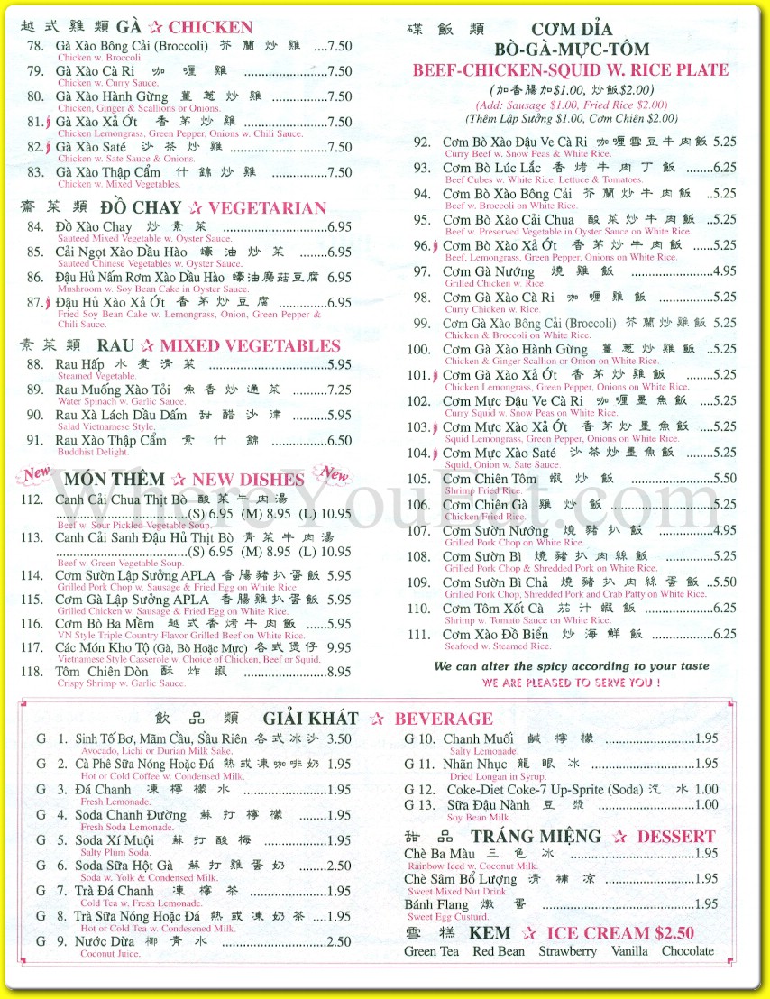 menu image