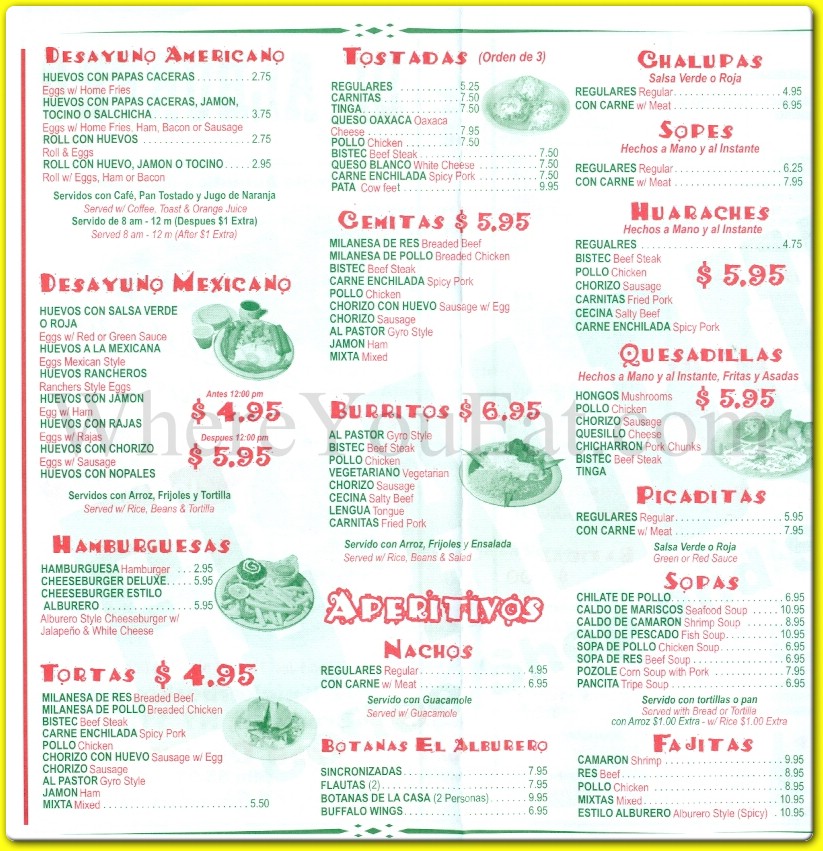menu image