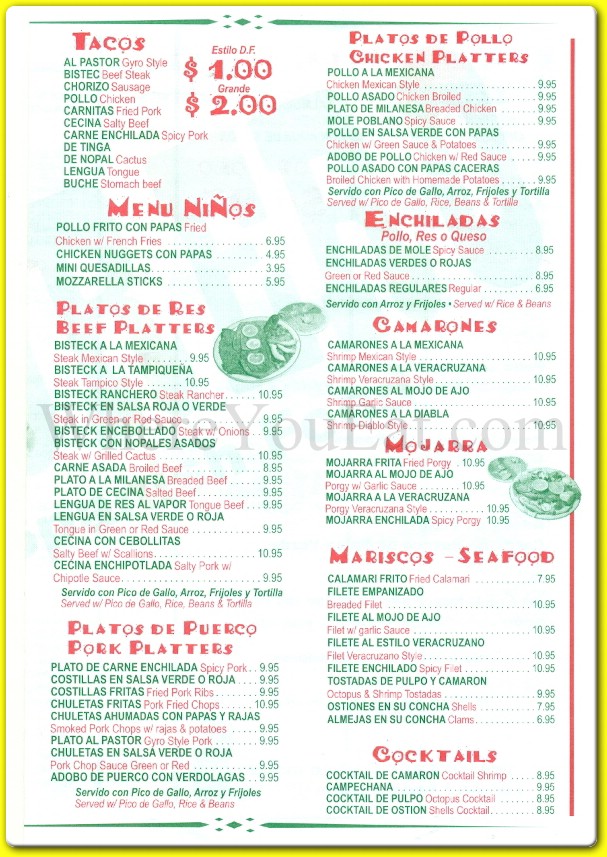 menu image