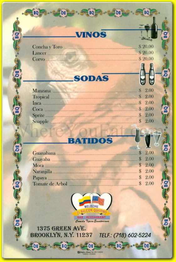 menu image