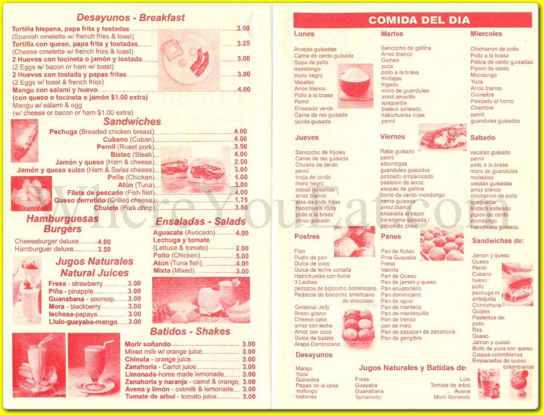 menu image