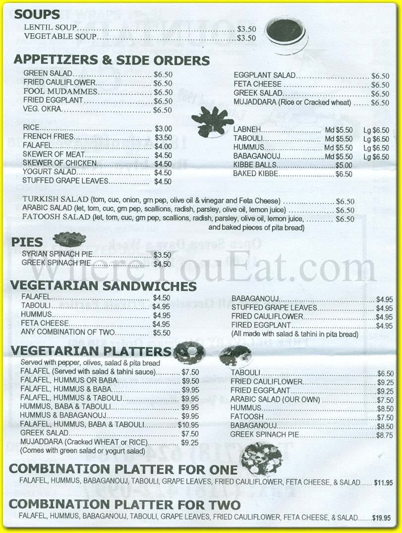 menu image