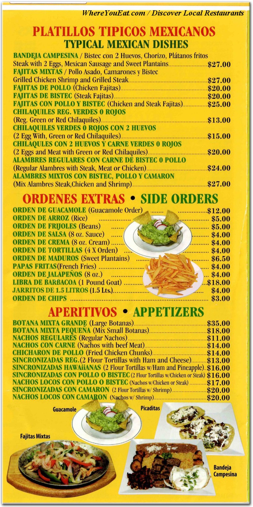 menu image