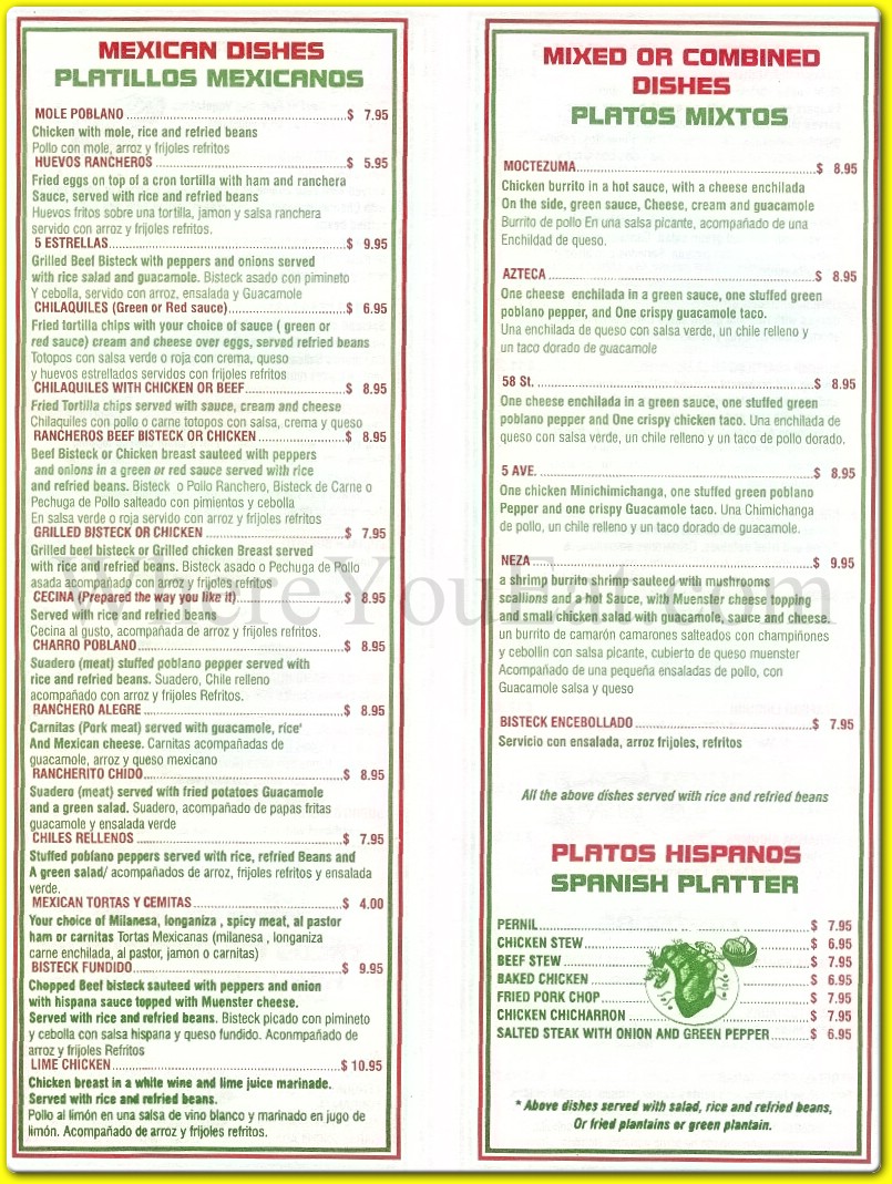 menu image