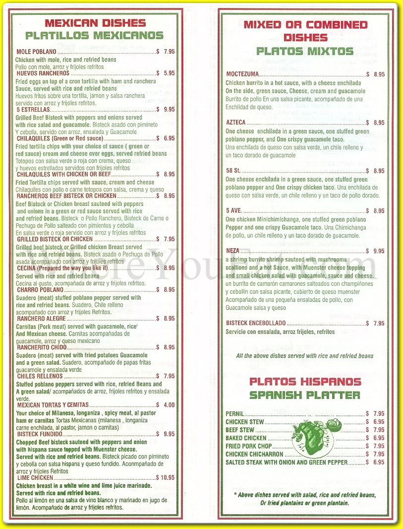 menu image