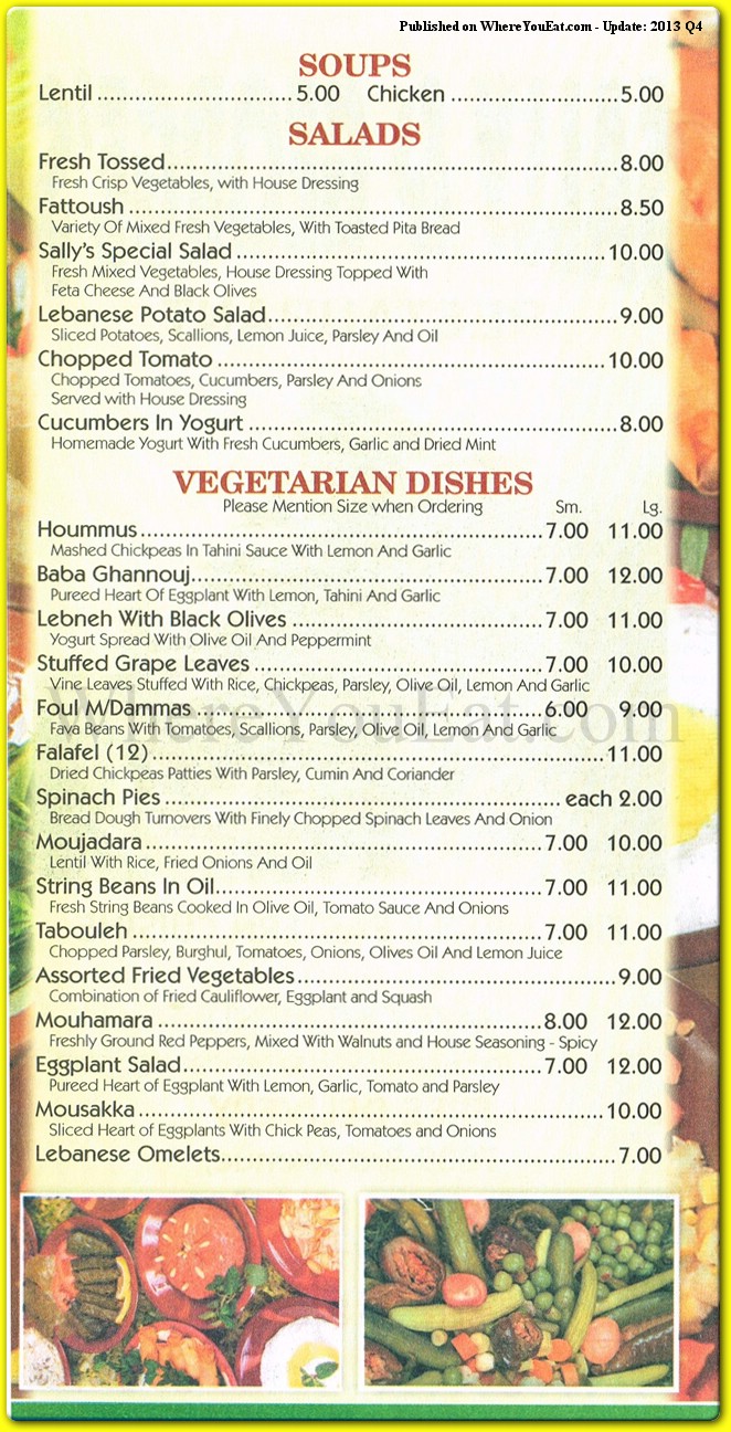 menu image