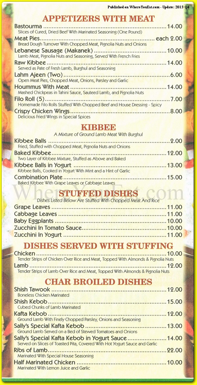 menu image