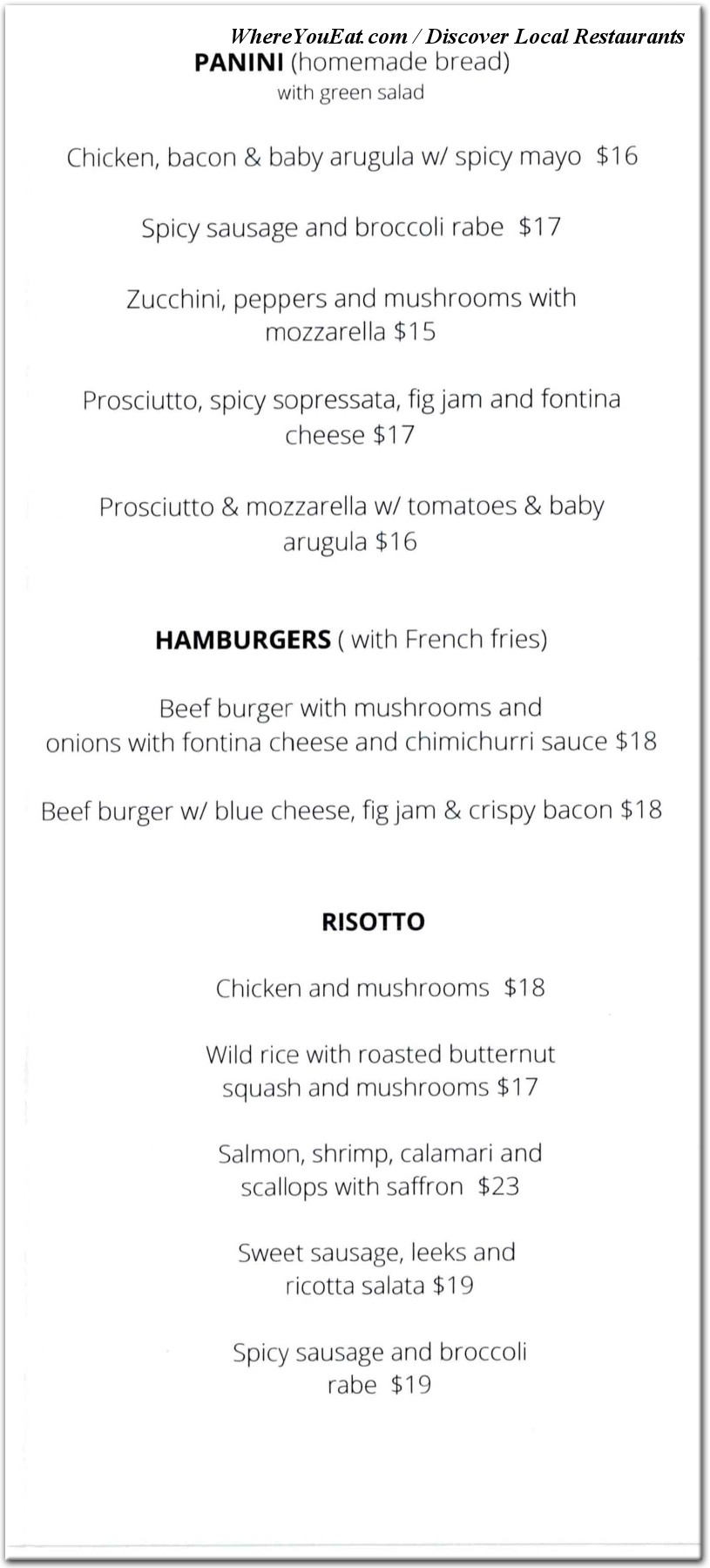 menu image