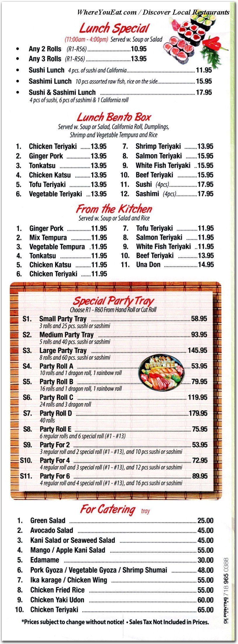 menu image