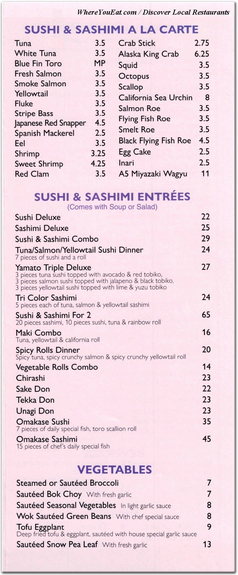 menu image