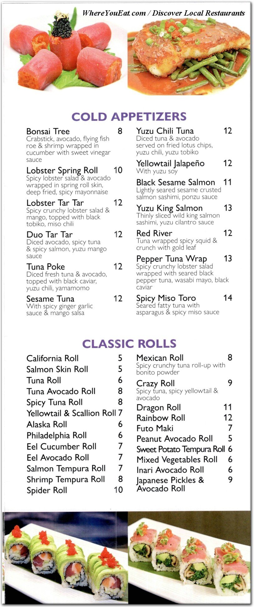 menu image