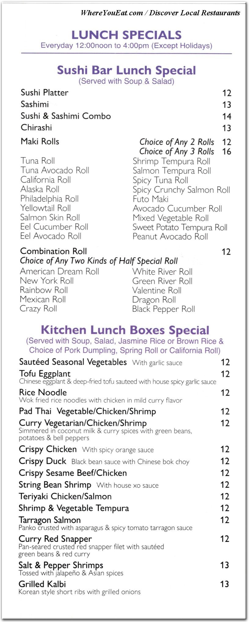 menu image