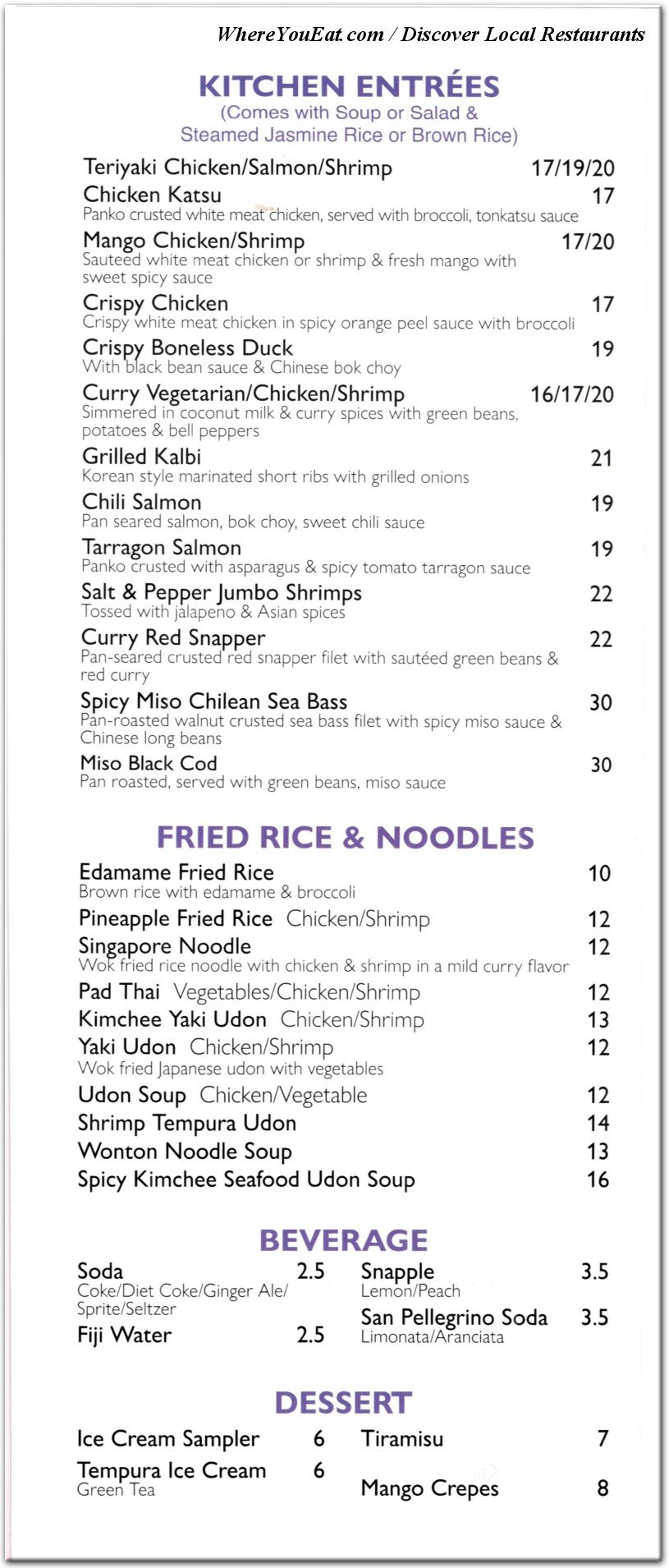 menu image