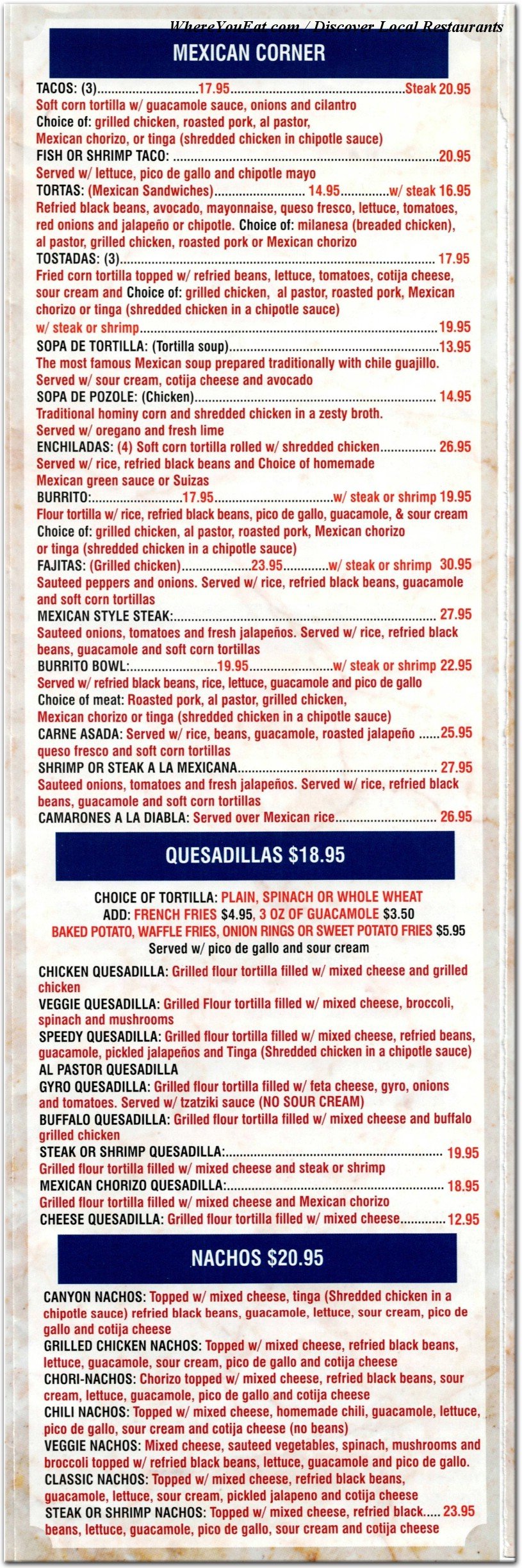 menu image