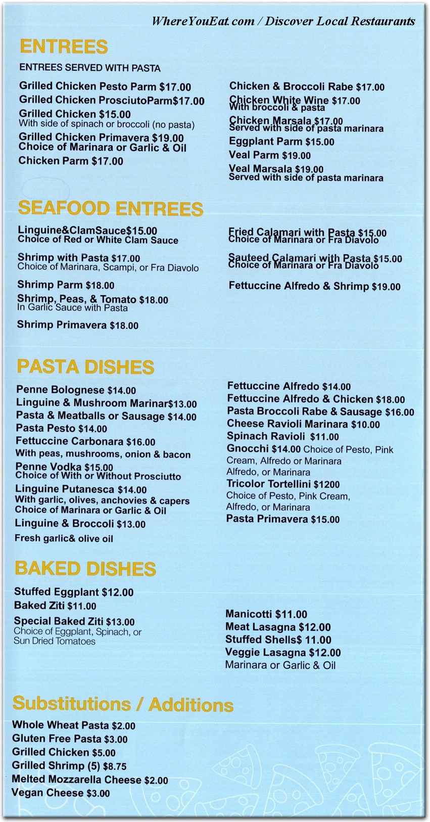 menu image