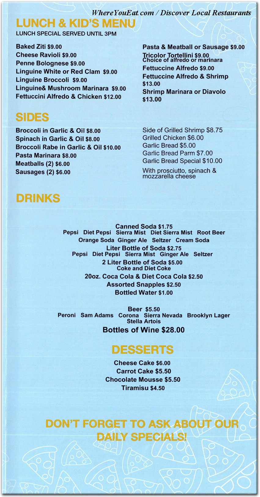 menu image