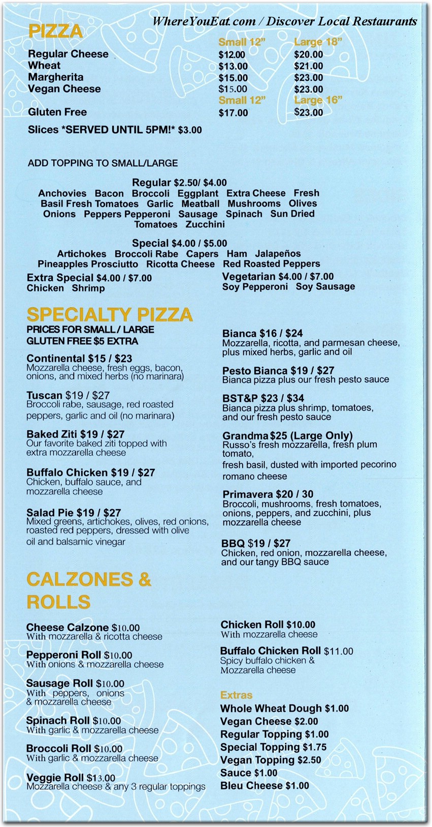 menu image