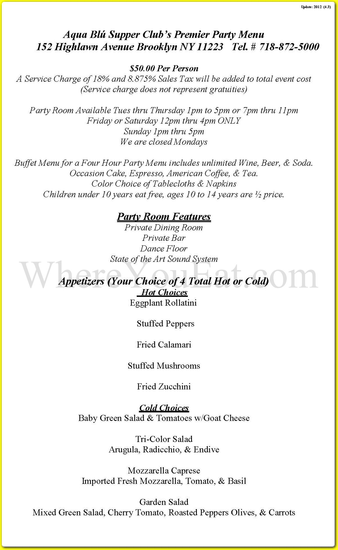 menu image