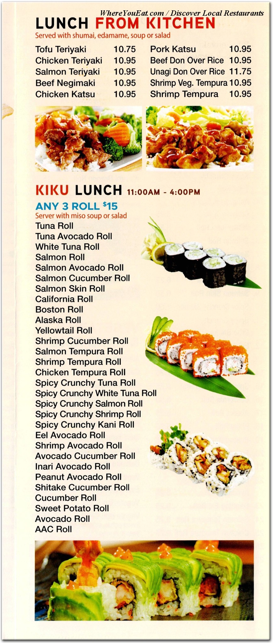 menu image