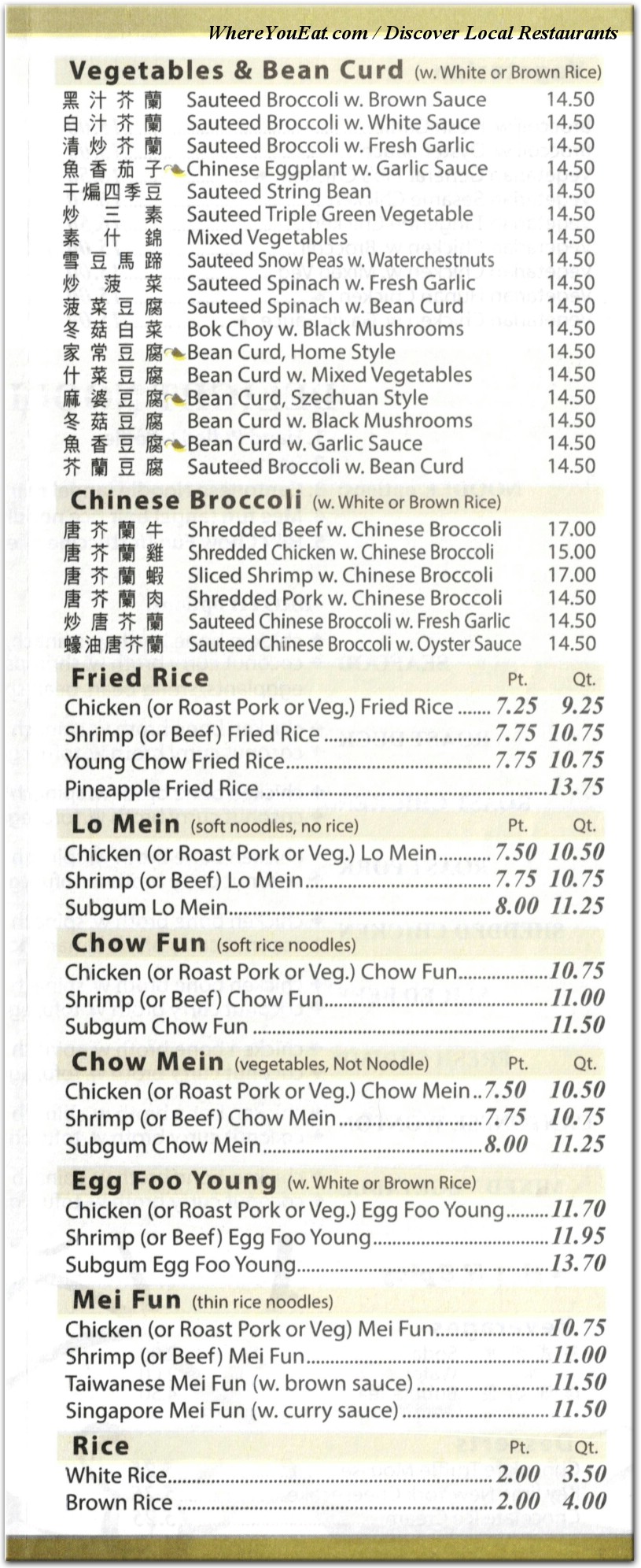 menu image