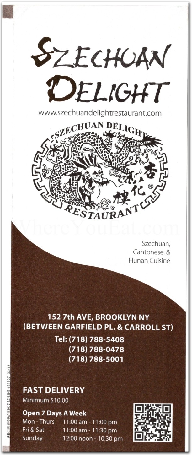 Szechuan Delight Restaurant In Brooklyn Official Menus Photos