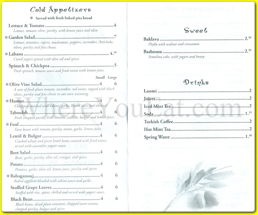 menu image