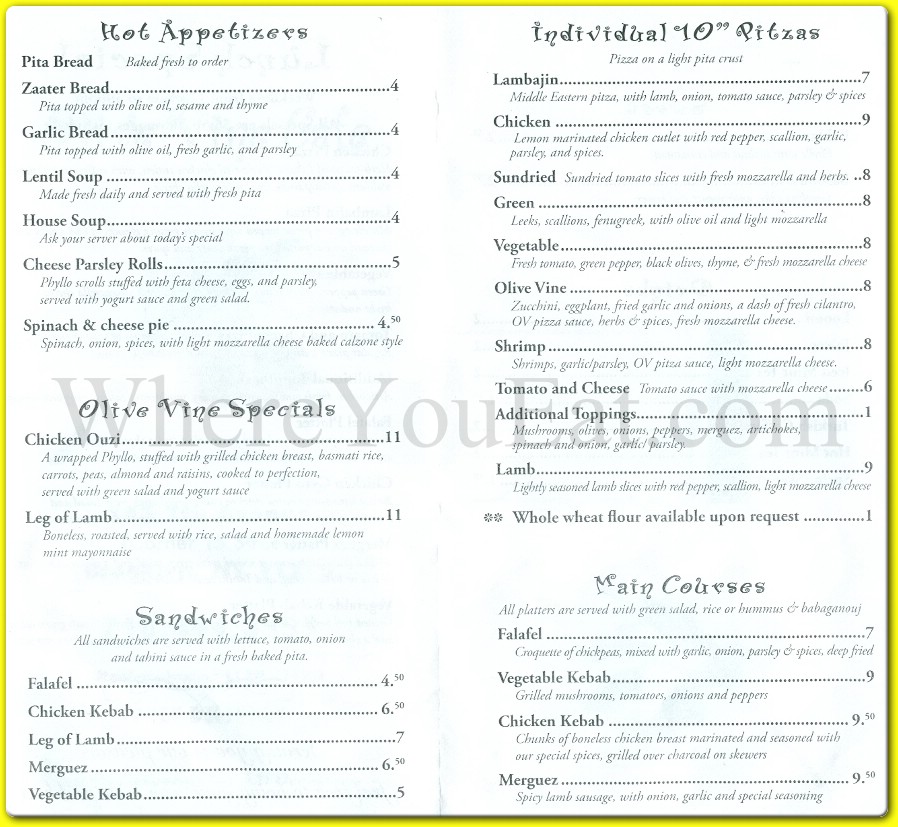menu image