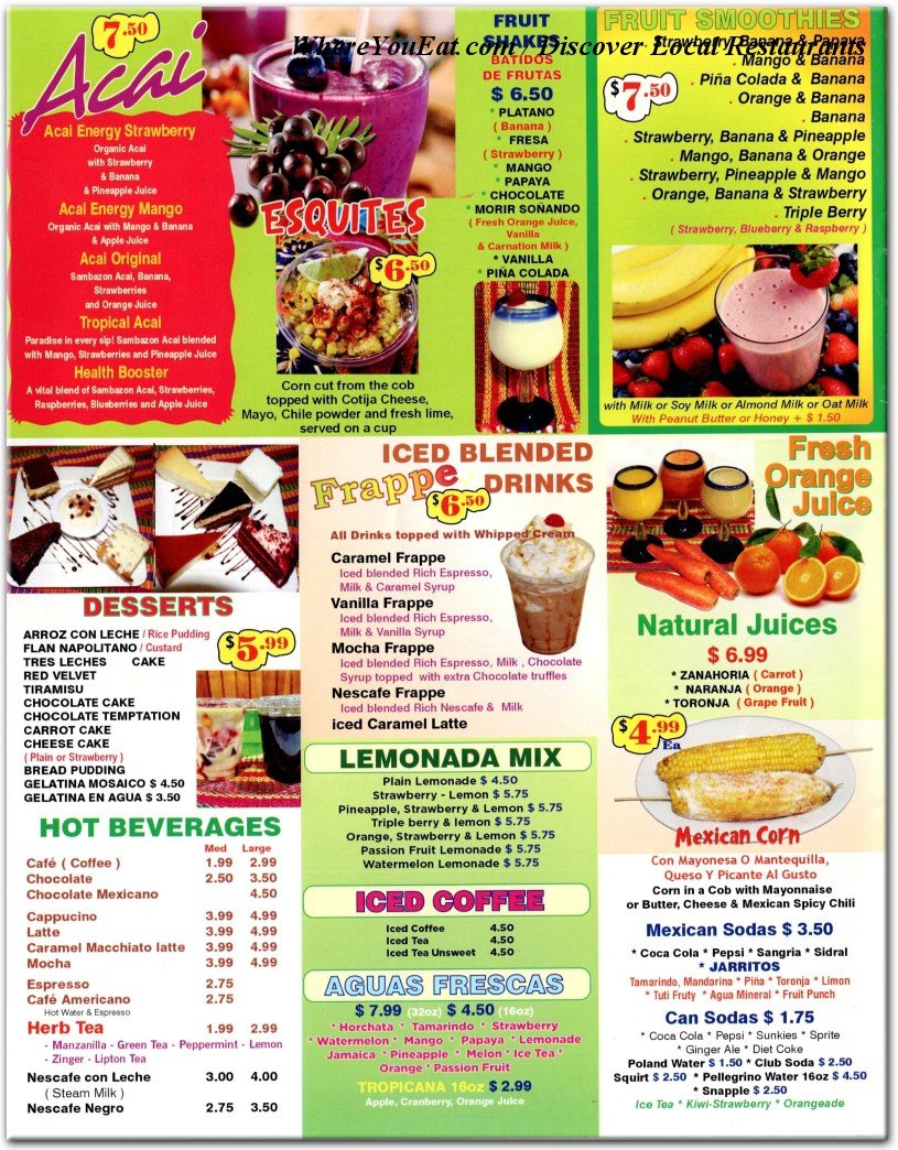 menu image