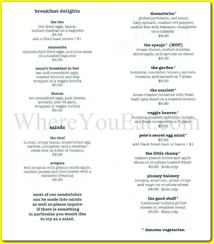 menu image