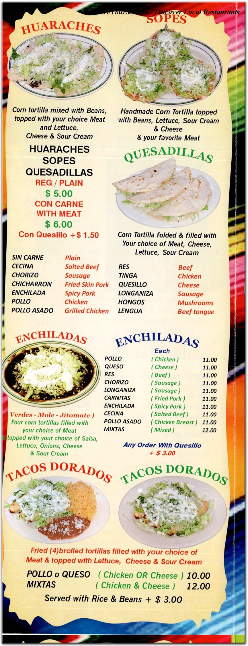 menu image