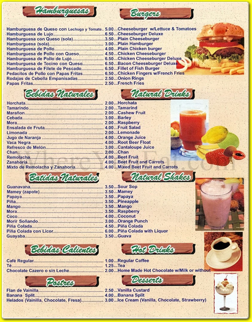 menu image