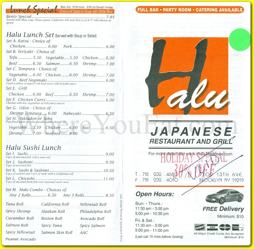 menu image