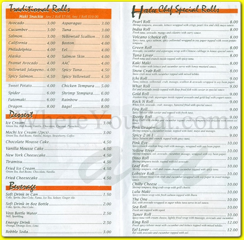 menu image