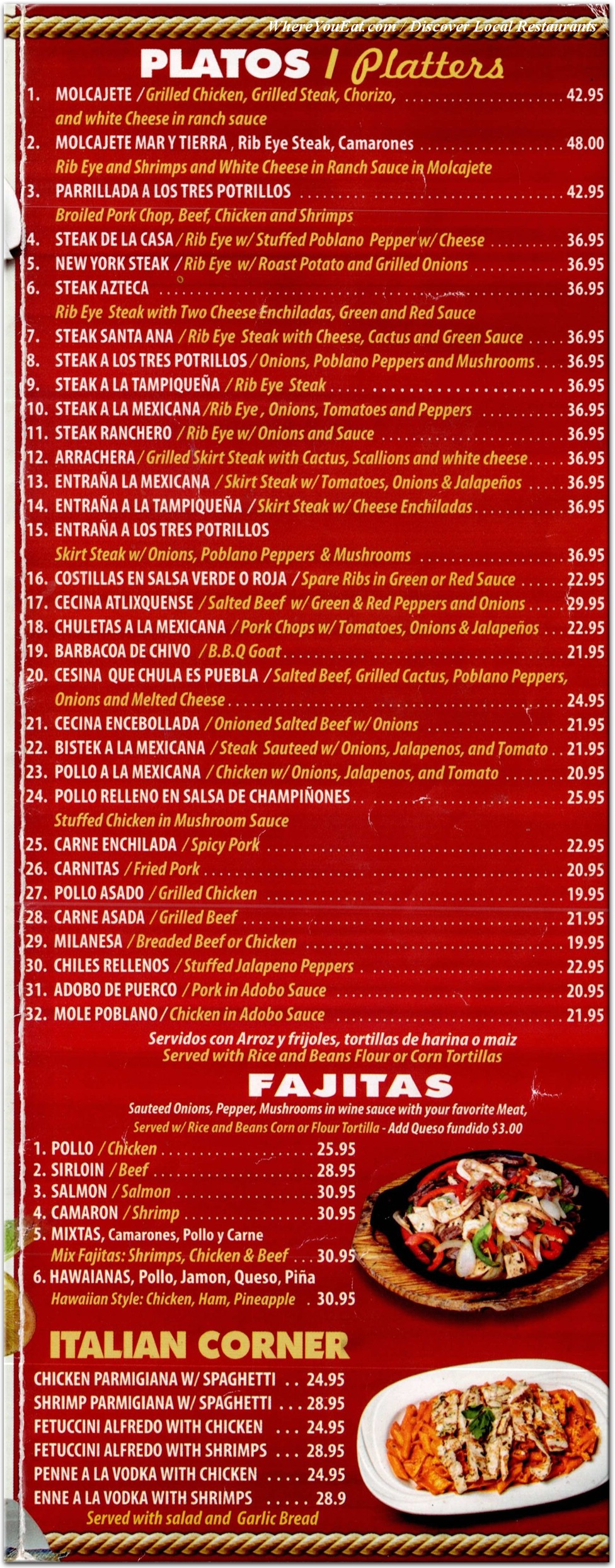 menu image