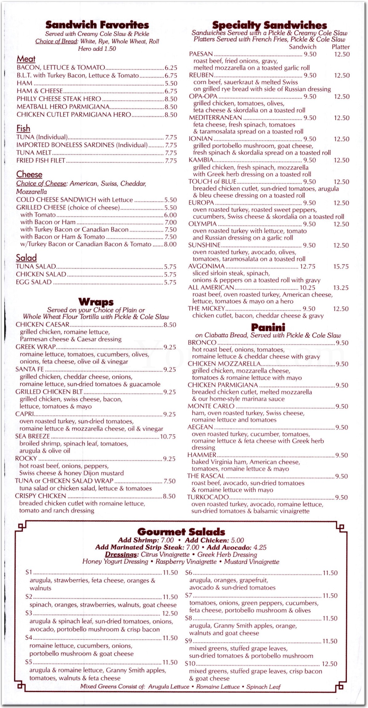 menu image