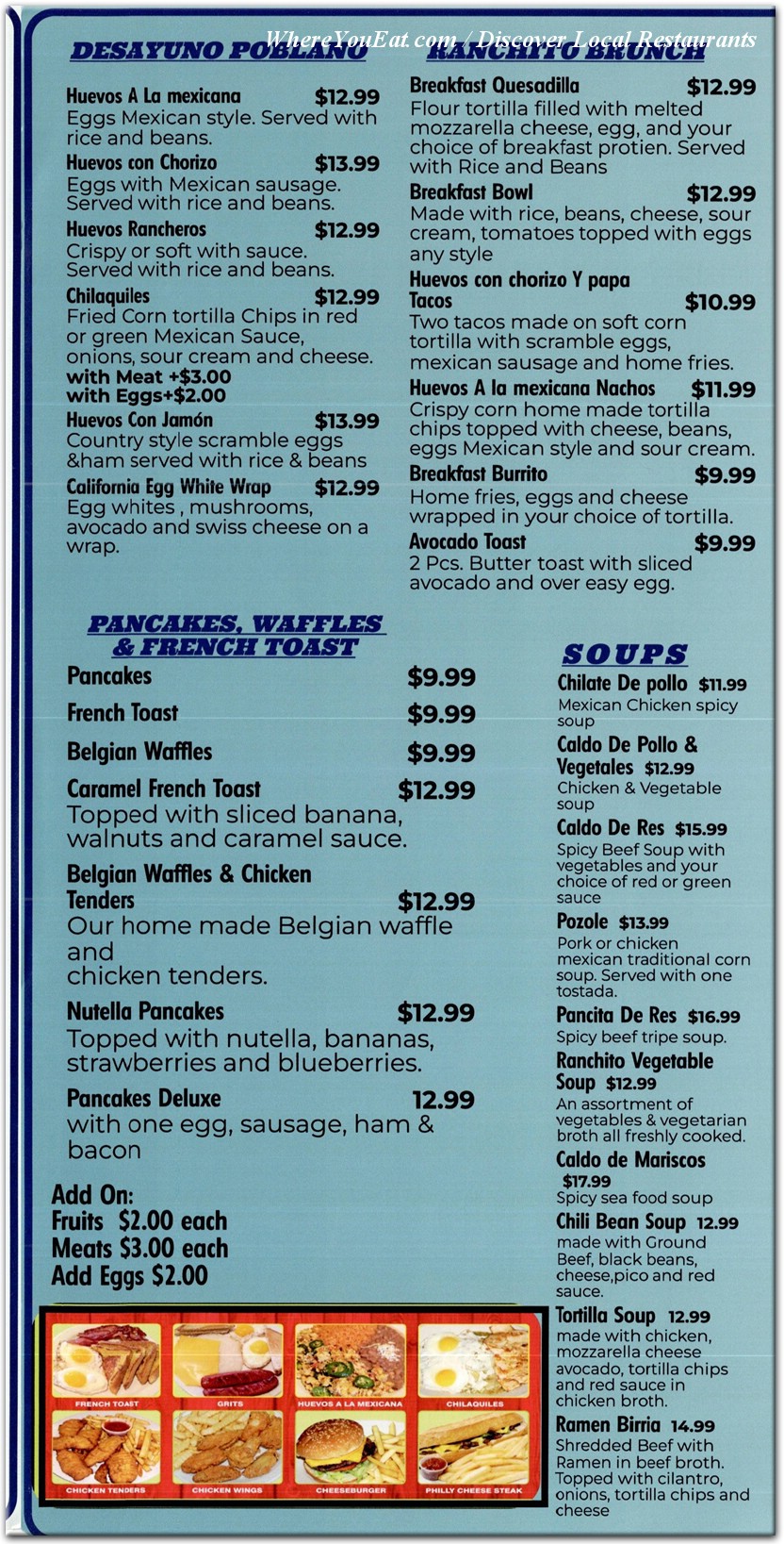menu image