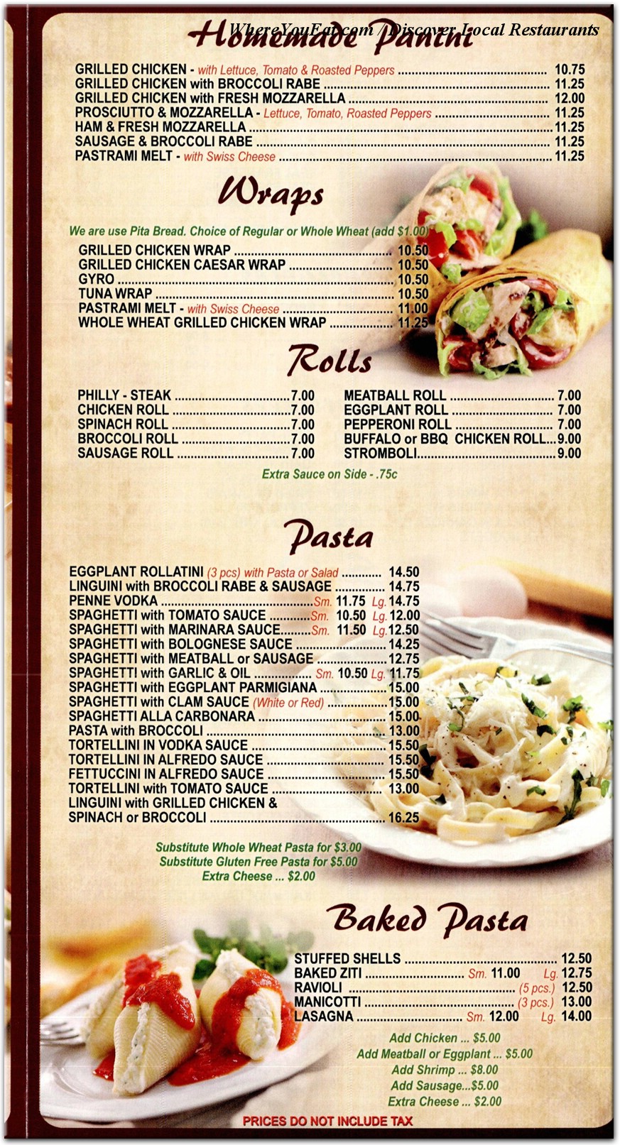 menu image