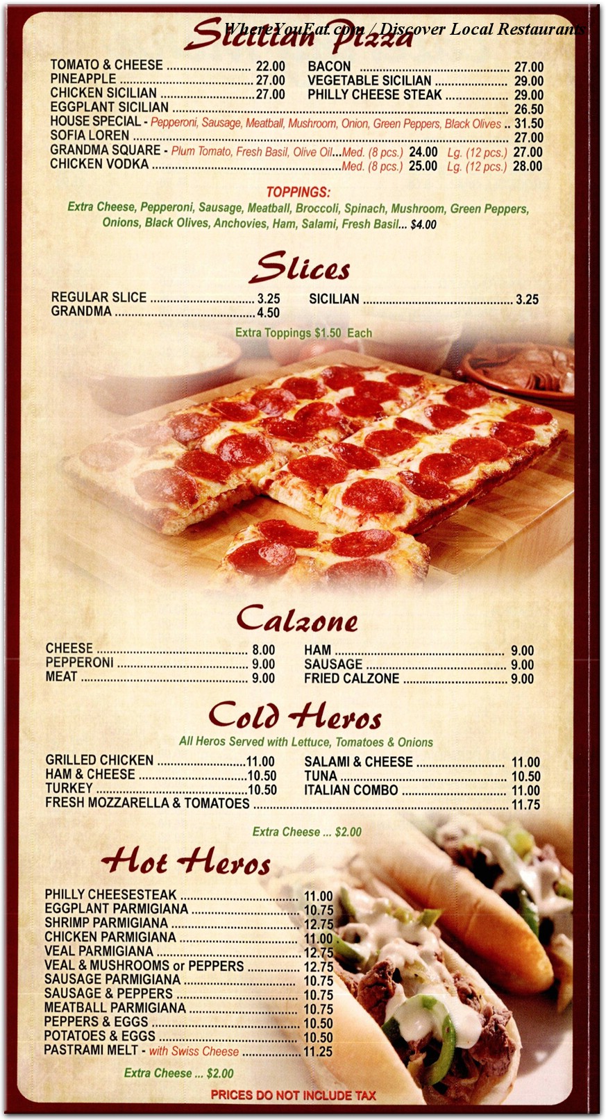 menu image